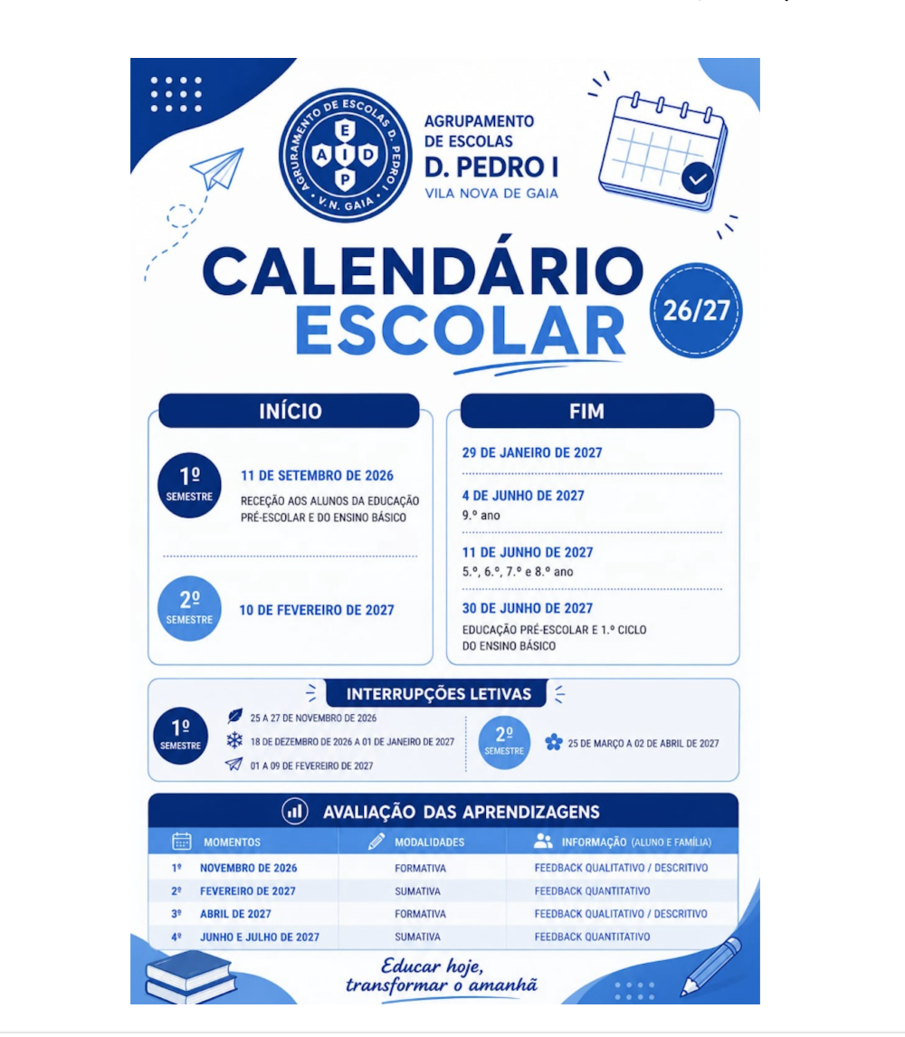 Calendário Escolar