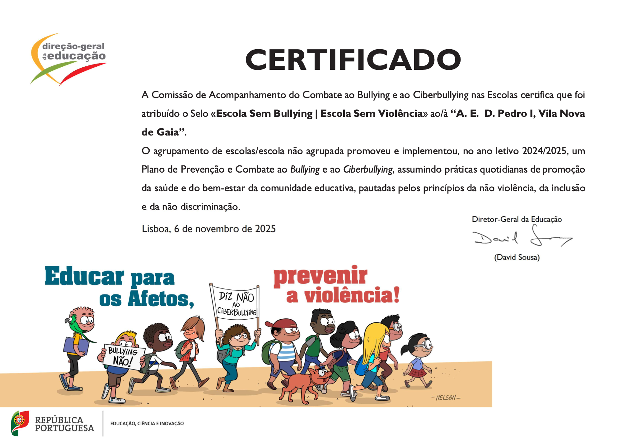 Selo – Escola sem Bullying | Escola sem Violência