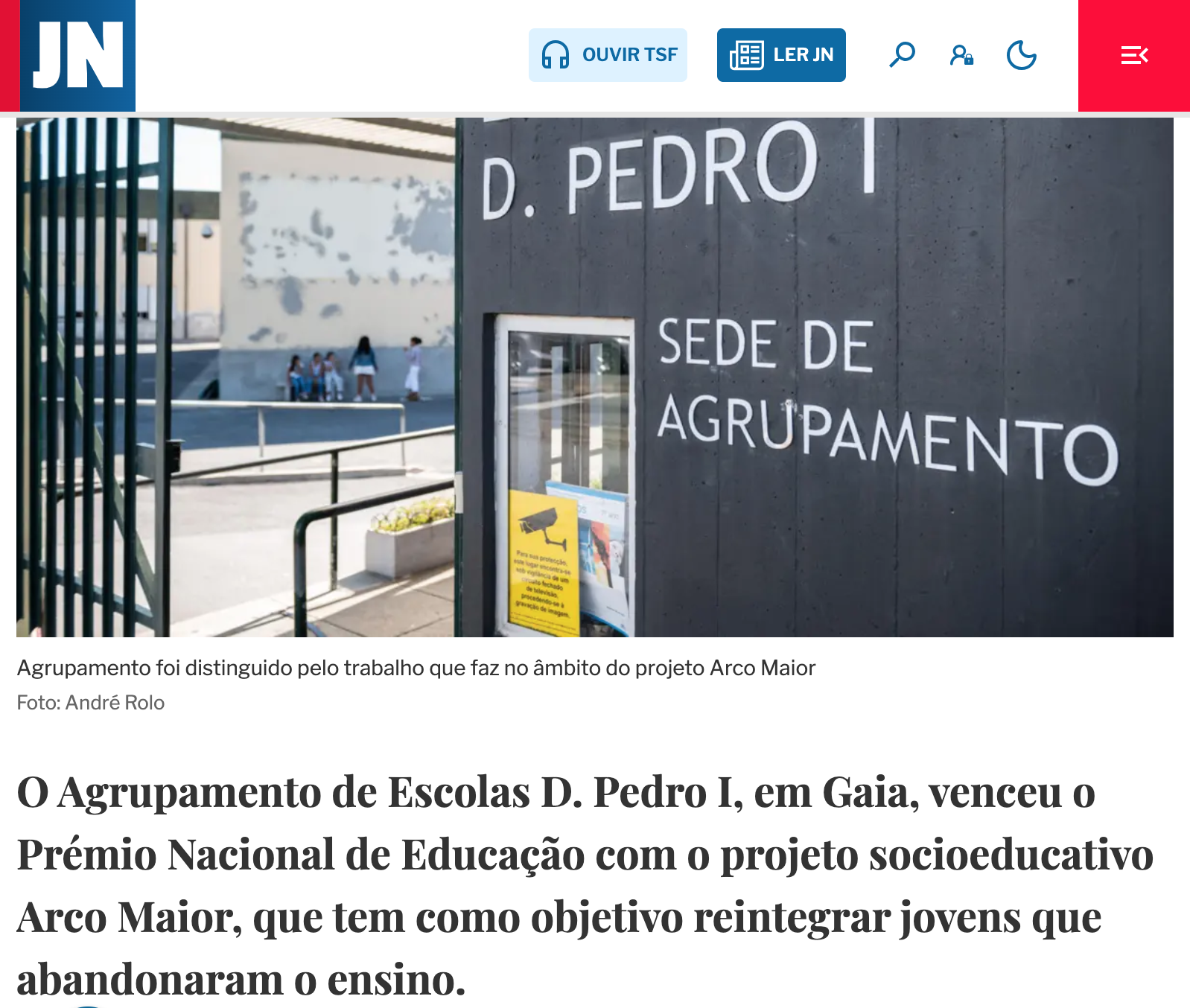 D. Pedro I no JN