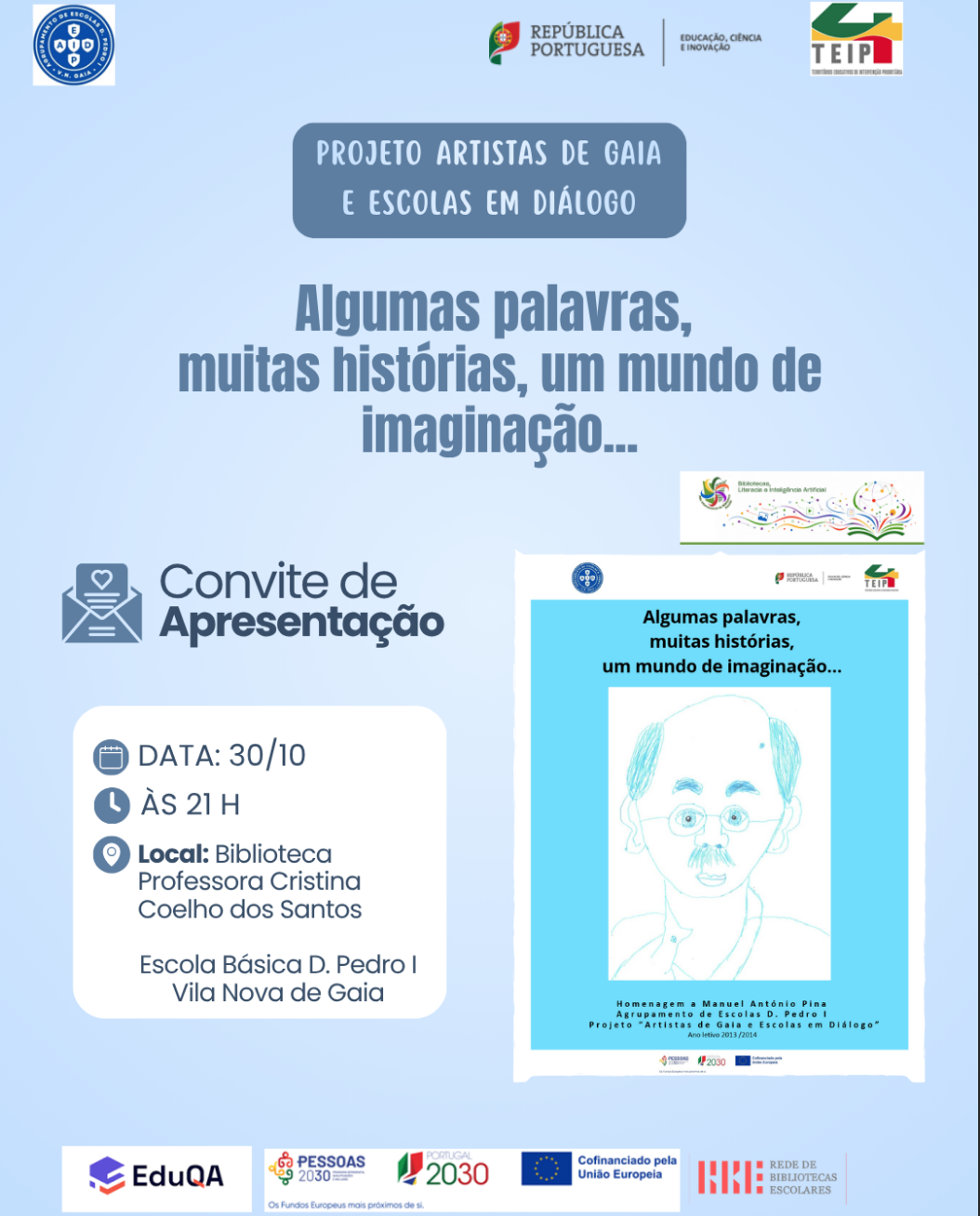 Algumas palavras, muitas histórias, um mundo de imaginação…